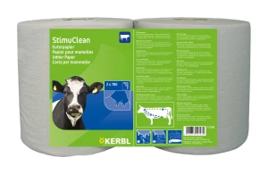 Papier do higieny wymion Stimu Clean, do pracy na sucho, 2 x 780 list., Kerbl