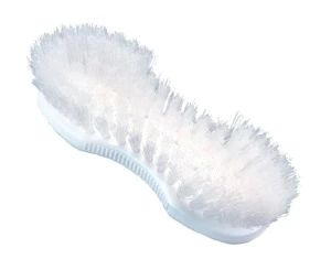 Szczotka uniwersalna „ósemka” nylonowe włosie, 19 cm, biały, Kerbl