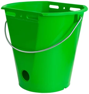 Wiadro do pojenia cieląt Food Safe", ze skalą, 8 l, zielony, Kerbl"