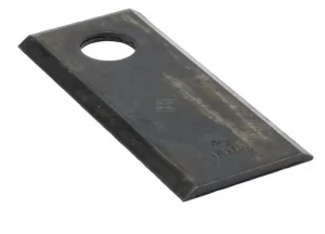 Nożyk kosiarki rotacyjnej lewy/prawy 108x48x4 mm otwór Ø 19 mm okrągły pasuje do Fortschritt