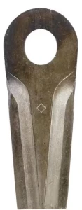 Nożyk kosiarki rotacyjnej lewy/prawy 132x50x4 mm owalny otwór 23.0x20.5 mm pasuje do Kongskilde JF/Stoll 25 szt.