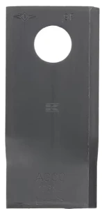 Nożyk kosiarki rotacyjnej lewy 106x48x4 mm otwór Ø 19 mm okrągły pasuje do Fella 25 szt.