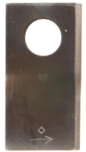 Nożyk kosiarki rotacyjnej lewy 94x48x3 mm otwór Ø 23 mm okrągły pasuje do Mörtl 25 szt.