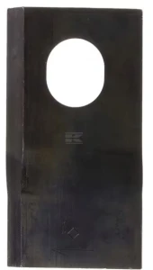 Nożyk kosiarki rotacyjnej prawy 92x48x4 mm owalny otwór 24.0x20.0 mm pasuje do Kongskilde JF/Stoll 25 szt.