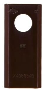 Nożyk kosiarki rotacyjnej lewy/prawy 90x40x3 mm otwór Ø 19 mm okrągły pasuje do Deutz Fahr/PZ 25 szt.