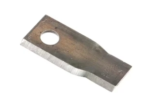 Nożyk kosiarki rotacyjnej lewy 107x48x4 mm otwór Ø 19 mm okrągły pasuje do Niemeyer