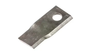 Nożyk kosiarki rotacyjnej prawy 107x48x4 mm otwór Ø 19 mm okrągły pasuje do Niemeyer