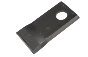 Nożyk kosiarki rotacyjnej lewy 98x48x4 mm otwór Ø 19 mm okrągły pasuje do Fella