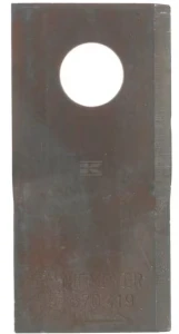 Nożyk kosiarki rotacyjnej lewy 100x48x3 mm otwór Ø 19 mm okrągły pasuje do Niemeyer