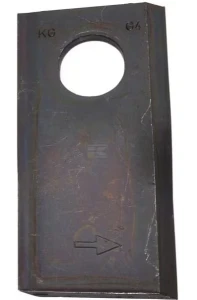 Nożyk kosiarki rotacyjnej lewy 105x48x4 mm owalny otwór 23.0x20.5 mm pasuje do Taarup 25 szt.
