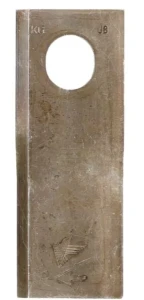 Nożyk kosiarki rotacyjnej prawy 126x47x4 mm owalny otwór 23.0x20.5 mm pasuje do Taarup 25 szt.