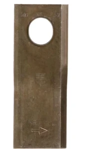 Nożyk kosiarki rotacyjnej lewy 126x47x4 mm owalny otwór 23.0x20.5 mm pasuje do Taarup 25 szt.