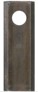 Nożyk kosiarki rotacyjnej, lewy 119x45x5 mm, otwór Ø 20.5 mm