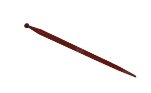 Ząb ładowacza, prosty, profil kwadratowy 37x810 mm końcówka szpiczasta z nakrętką M20x1.5 czerwony Battista Porteri