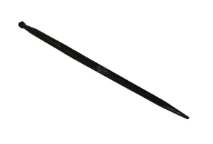 Ząb ładowacza, prosty, profil podwójne T 36x900 mm końcówka szpiczasta z nakrętką M22x1.5 czarny Battista Porteri
