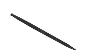 Ząb ładowacza, prosty, profil podwójne T 42x1000 mm końcówka szpiczasta z nakrętką M28x1.5 czarny Battista Porteri