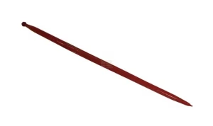 Ząb ładowacza, prosty, profil gwiazda 35x1100 mm końcówka szpiczasta z nakrętką M22x1.5 czerwony FST