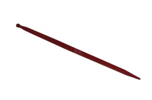 Ząb ładowacza, prosty, profil kwadratowy 44x1250 mm końcówka szpiczasta z nakrętką M28x1.5 czerwony SHW