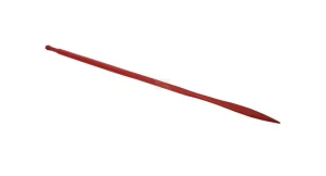 Ząb ładowacza, prosty, profil kwadratowy 36x1400 mm końcówka płaska z nakrętką M22x1.5 czerwony SHW