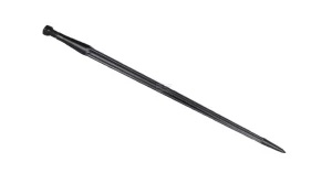 Ząb ładowacza, prosty, profil gwiazda 36x815 mm końcówka szpiczasta z nakrętką M22x1.5 czarny