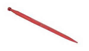 Ząb ładowacza, prosty, profil kwadratowy 45x980 mm końcówka szpiczasta z nakrętką M28x1.5 czerwony gopart