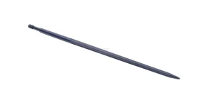 Ząb ładowacza, prosty, profil gwiazda 35x1100 mm końcówka szpiczasta z nakrętką M22x1.5 czarny