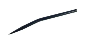 Ząb ładowacza, zagięty, profil okrągły 25x550 mm końcówka szpiczasta z otworem Ø 12.5 na kołek sprężysty czarny FST
