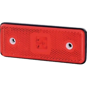 Lampa obrysowa LED, 0.4/0.7W prostokątna, 12/24V czerwona, 3 LED gopart