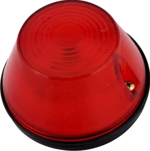 Lampa obrysowa okrągła, 12/24V czerwona, przykręcana Waś
