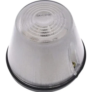 Lampa obrysowa okrągła, 12/24V przezroczysta/biała, przykręcana Waś